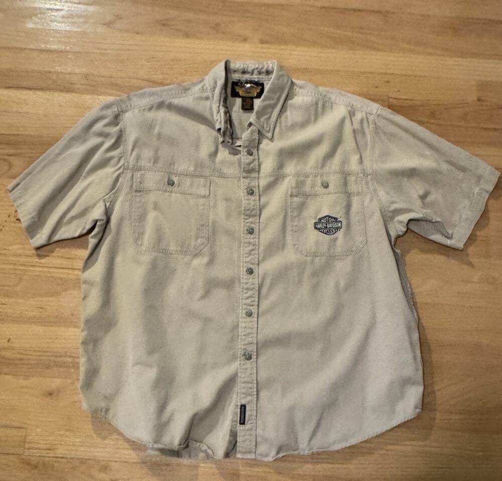 Harley-Davidson Men's Button-Down Shirt Short Sleeve "An American Legend" XXXL
